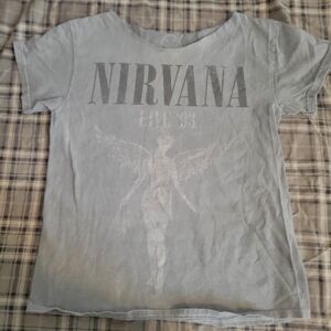 NIRVANA Gray Short Sleeve Tee